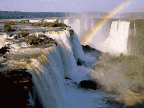 Waterfall Rainbow GIF