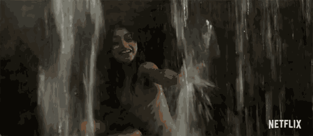 Waterfall Smiling GIF