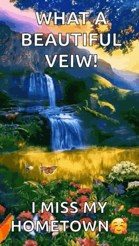 Waterfall Sparkles GIF