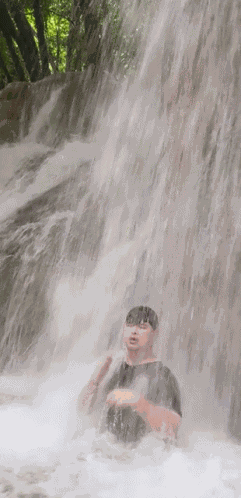 Waterfall Wet GIF