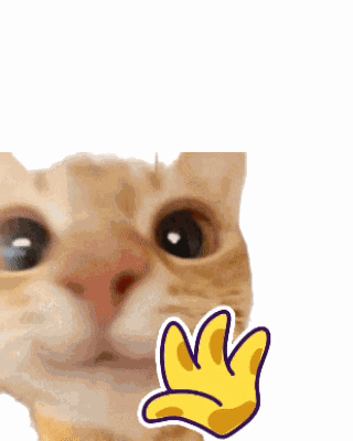Waving Cat Hello Cat GIF