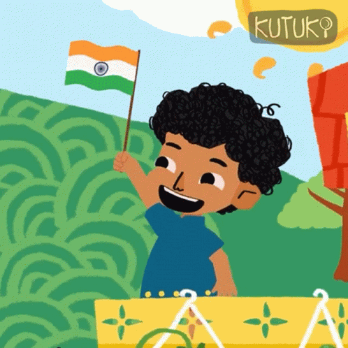 Waving Flag Kutu GIF