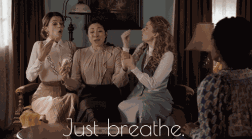 Wcth Hearties Just Breathe Fiona Mei Faith Season11 Take A Deep Breath Relax Going To Be Ok GIF