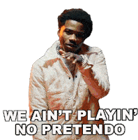 We Aint Playin No Pretendo Roddy Ricch Sticker