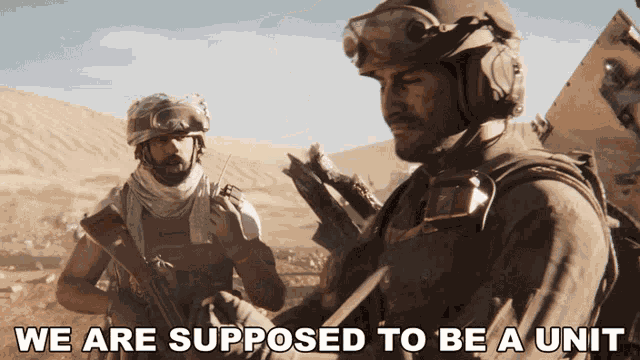 We Are Supposed To Be A Unit Call Of Duty GIF