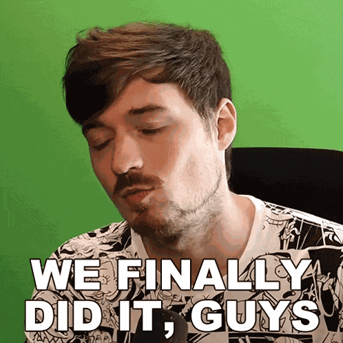 We Finally Did It Guys Aaron Brown GIF