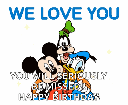 We Love You Mickey Mouse GIF