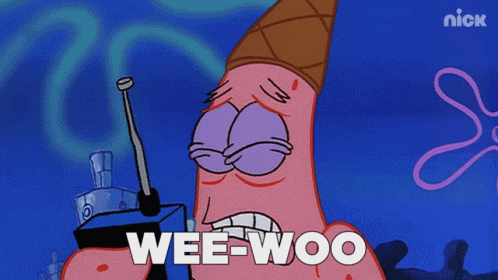 Wee Woo Patrick Star GIF