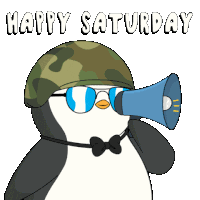 Weekend Penguin Sticker
