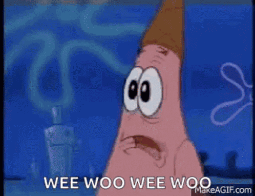 Weewoo Patrick Star GIF