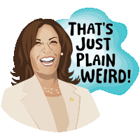 Weird Kamala Sticker
