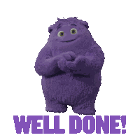 Well Done Blue Sticker