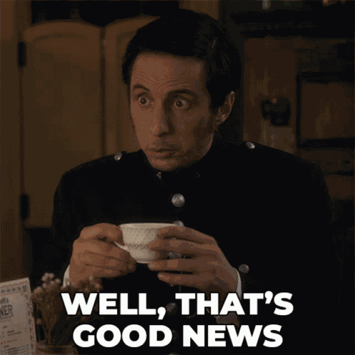 Well Thats Good News George Crabtree GIF