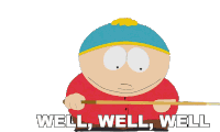 Well Well Well Cartman Sticker