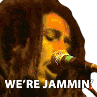 Were Jammin Bob Marley Sticker