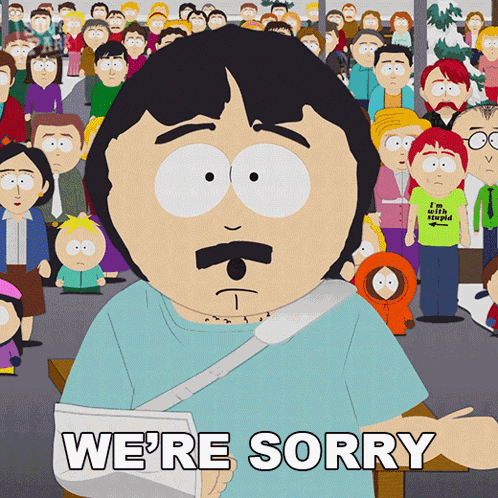 Were Sorry Randy Marsh GIF