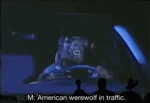 Werewolf Driving GIF
