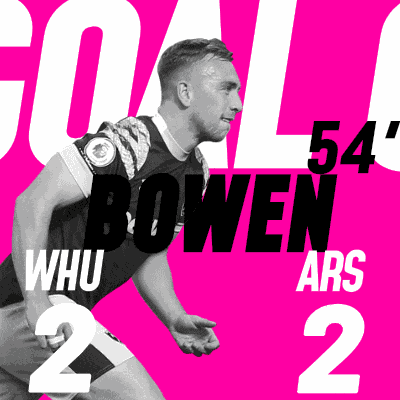 West Ham United F.C. (2) Vs. Arsenal F.C. (2) Second Half GIF