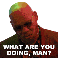 What Are You Doing Man Smoke Sticker