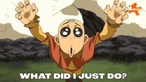What Did I Just Do Aang GIF