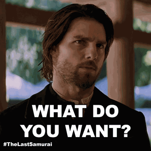 What Do You Want Nathan Algren GIF