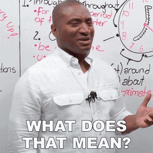 What Does That Mean James GIF