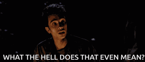 What Does That Mean What Does That Even Mean GIF
