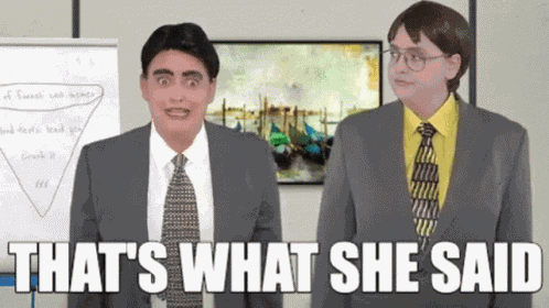 What She Said Dwight Schrute GIF