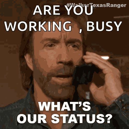 Whats Our Status Cordell Walker GIF