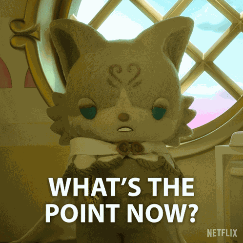 What'S The Point Now Pistachio GIF