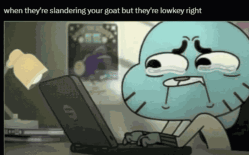 When They'Re Slandering Your Goat But They'Re Lowkey Right Gumball GIF
