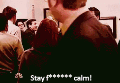 When You'Re The Only One Freaking Out GIF