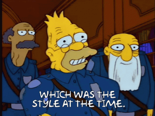 Which Was The Style At The Time The Simpsons GIF