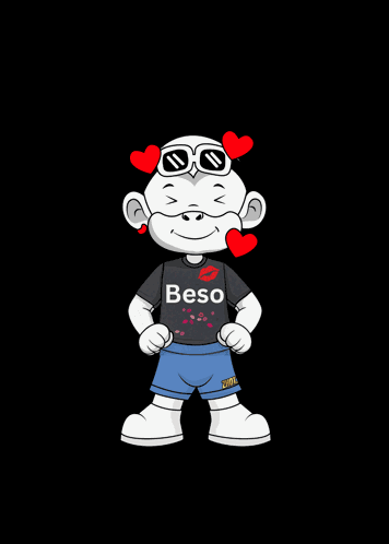White Character Zhot Jr Sending A Beso GIF