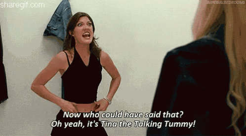 White Chicks Talking Tummy GIF