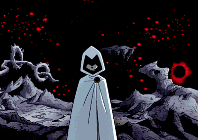 White Raven Teen Titans GIF