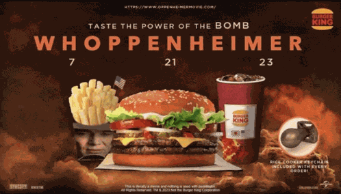 Whoppenheimer Barbenheimer Meme