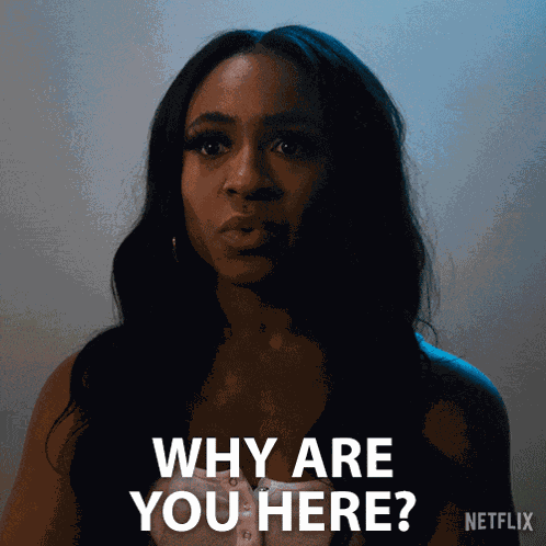 Why Are You Here Kimmie GIF