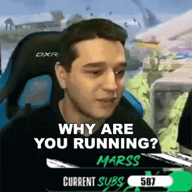 Why Are You Running Marss GIF