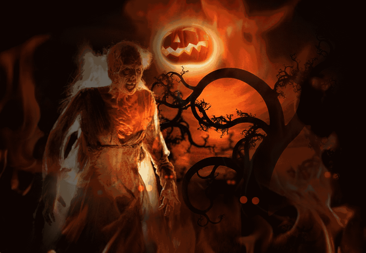 Wicked Animated Halloween Wallpaper GIF