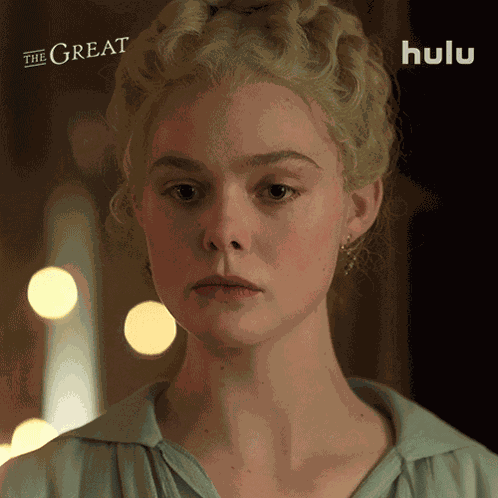 Wide-eyed Catherine GIF