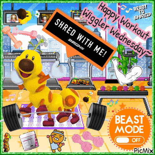 Wiggler Wednesday Gym Day GIF