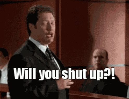 Will You Shut Up Boston Legal GIF