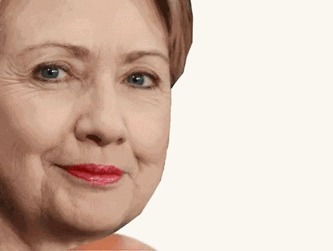 Wink Hillary GIF