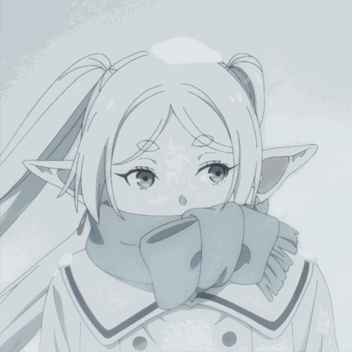 Winter Frieren GIF