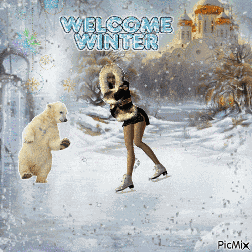 Winter Welcome Picmix GIF