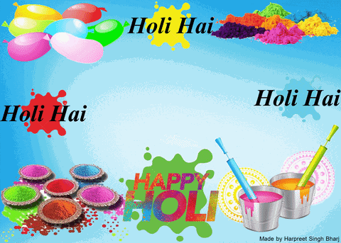 Wishing Wishing You All A Colorfull Happy Holi GIF