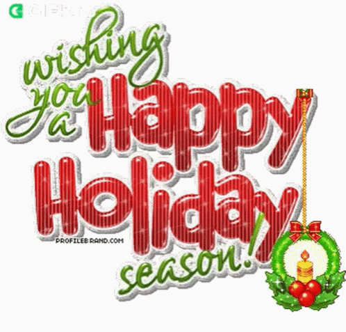 Wishing You A Happy Holiday Season Gifkaro GIF
