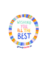 Wishing You All The Best Group Cards Sticker