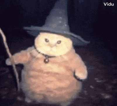 Wizard Cat Wizard Cat By Demonwolf GIF